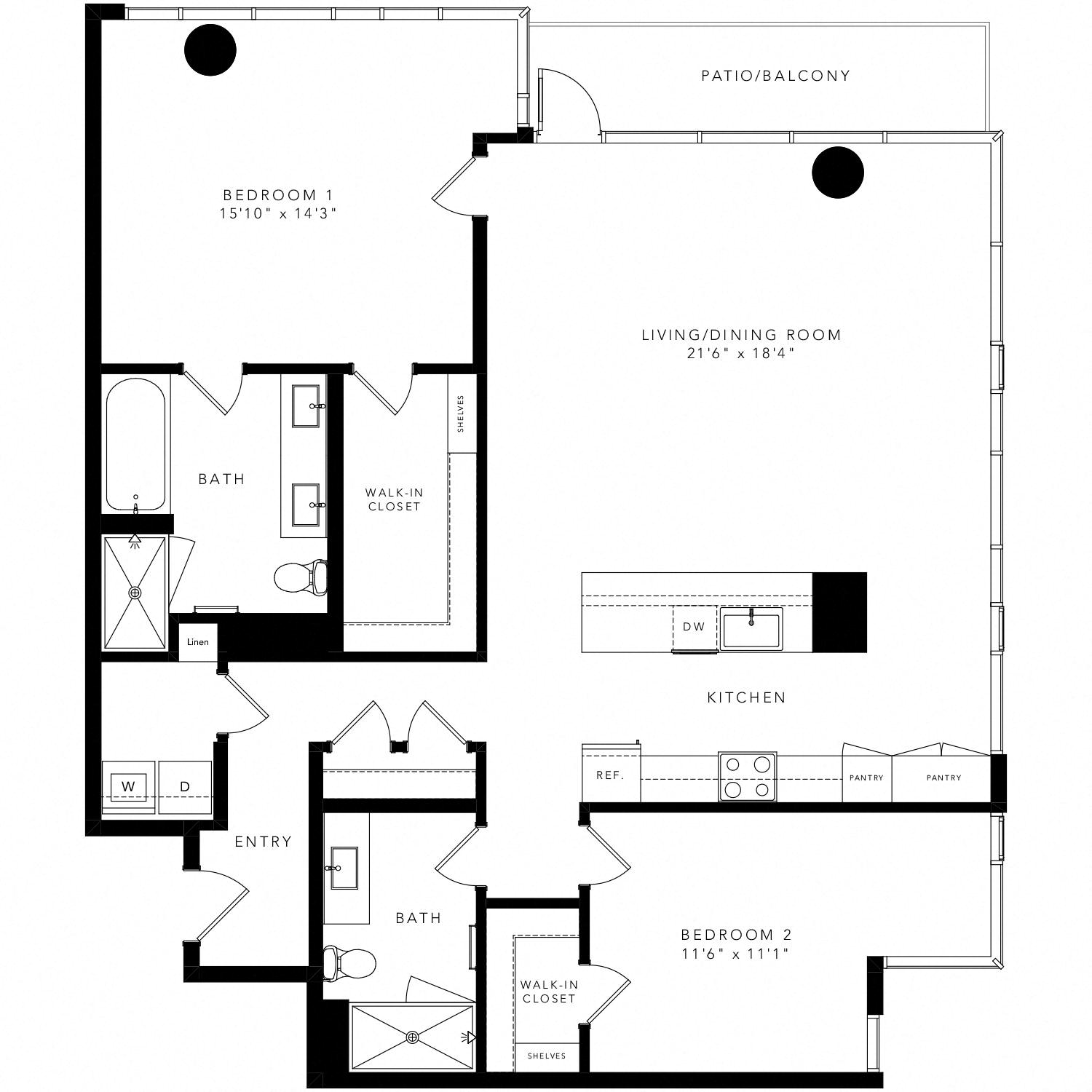 Floor plan layout diagram for B4